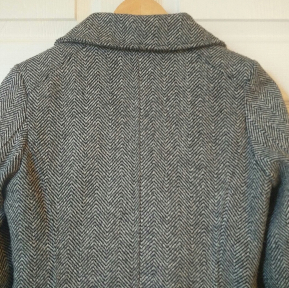 Seductions Herringbone Peacoat - Picture 8 of 11